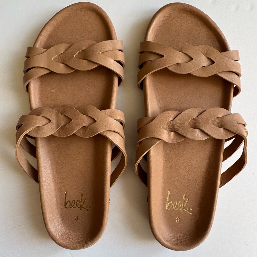 Beek Women's Tan Leather Sandals